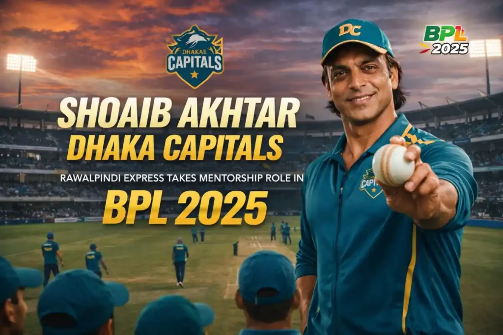 Shoaib Akhtar Dhaka Capitals in bpl 2025-26 at jeta33