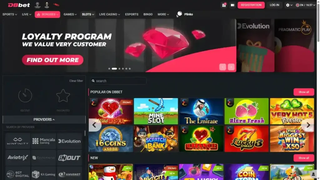 DBBet casino games at jeta33