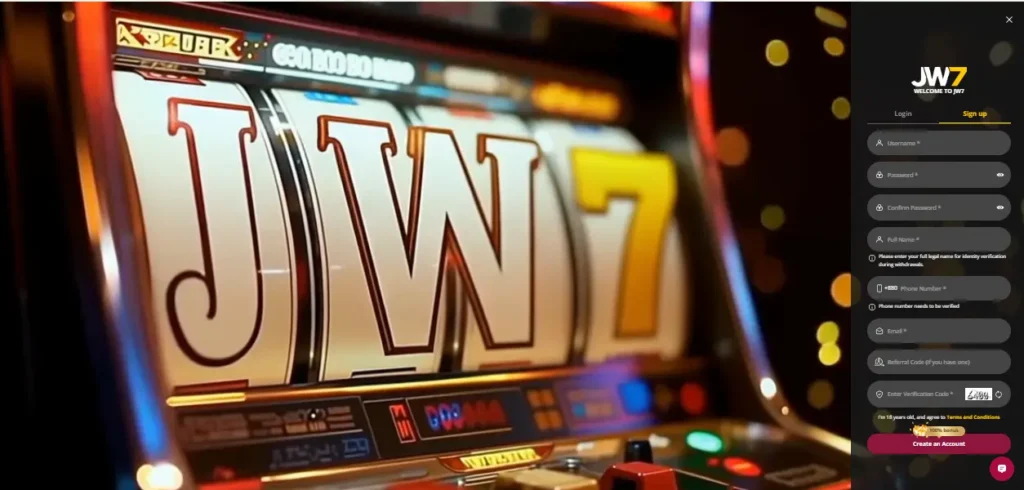 JW7 account setup at jeta33