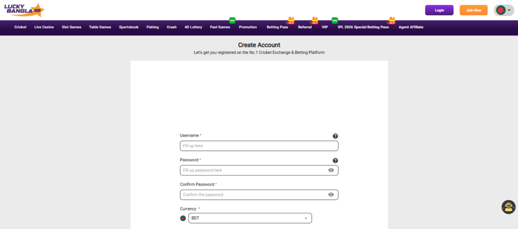 lucky bangla 88 account setup at jeta33