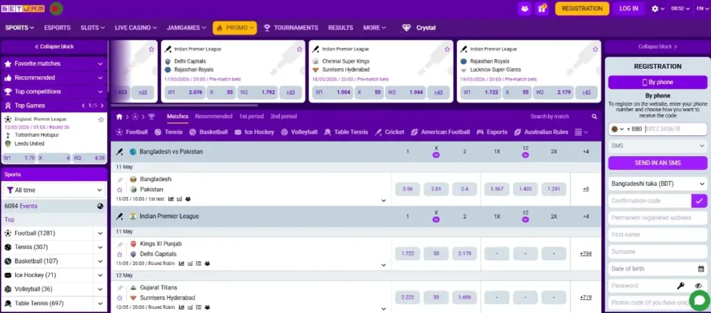 Betjam casino sports at jeta33