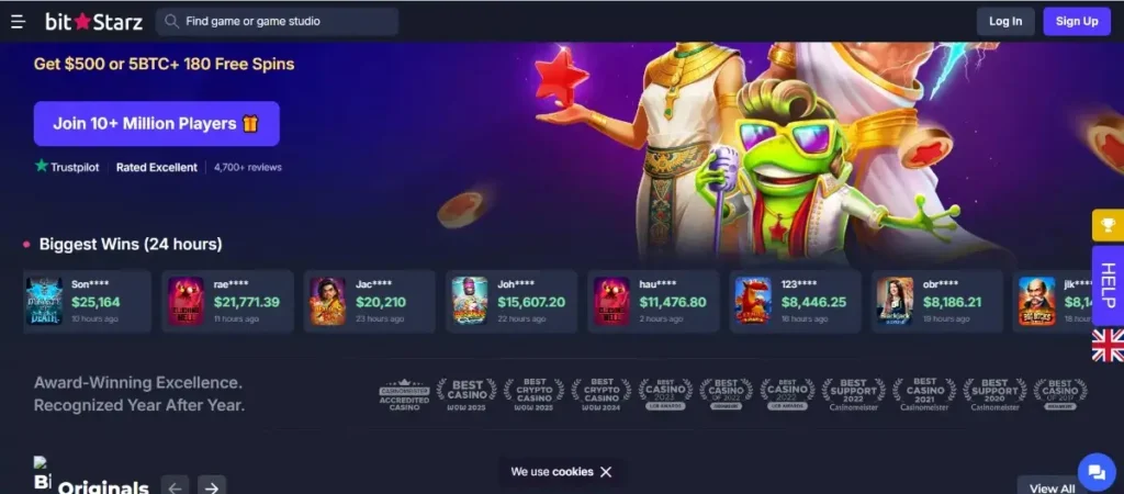 BitStarz casino website at jeta33
