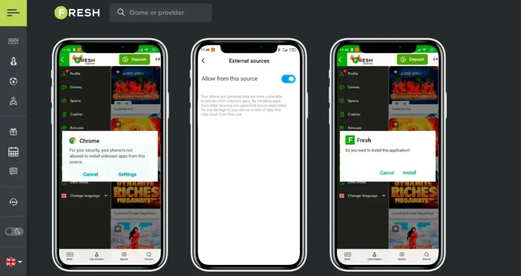 Fresh Casino App at jeta33