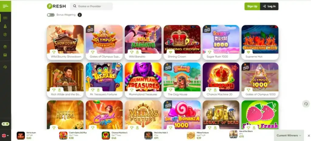 Fresh Casino Games at jeta33