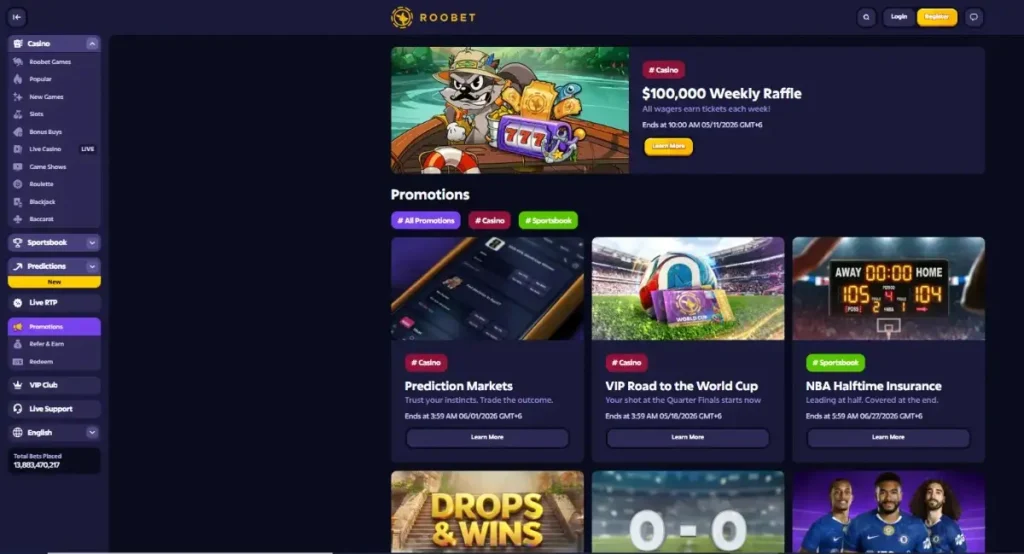 Roobet Casino Promotion and bonuses at jeta33